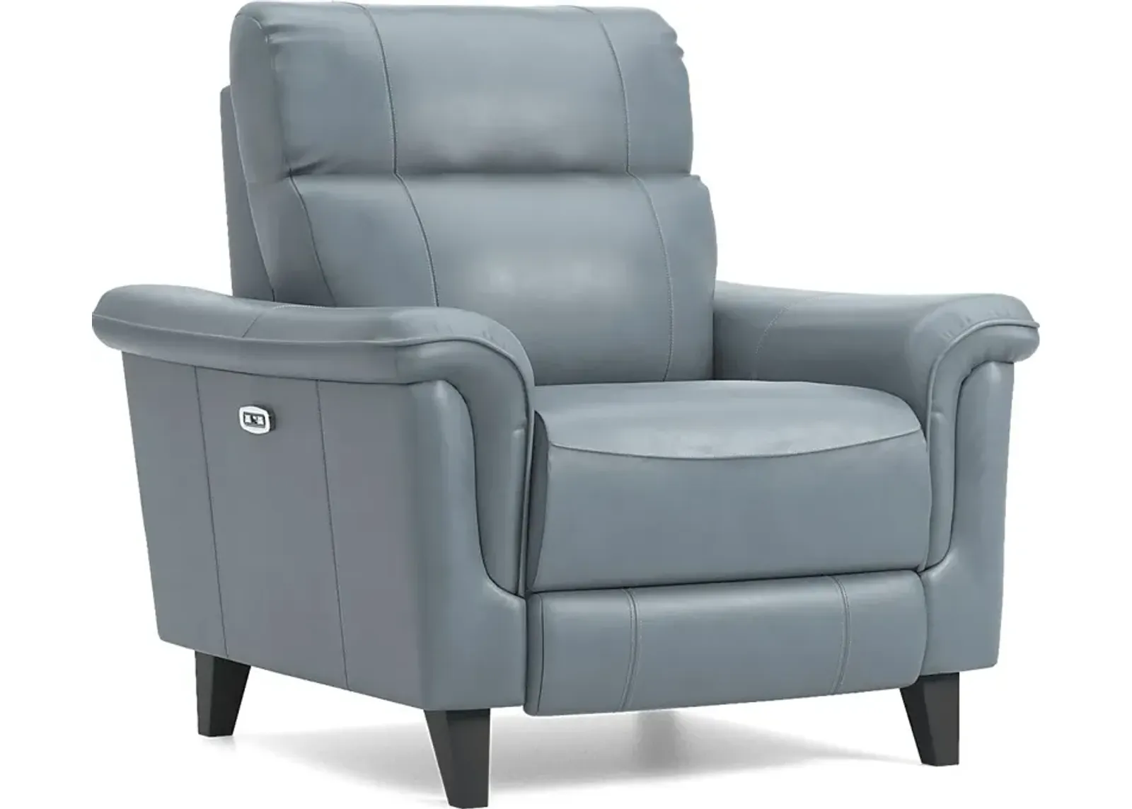 Avezzano Blue Dual Power Recliner