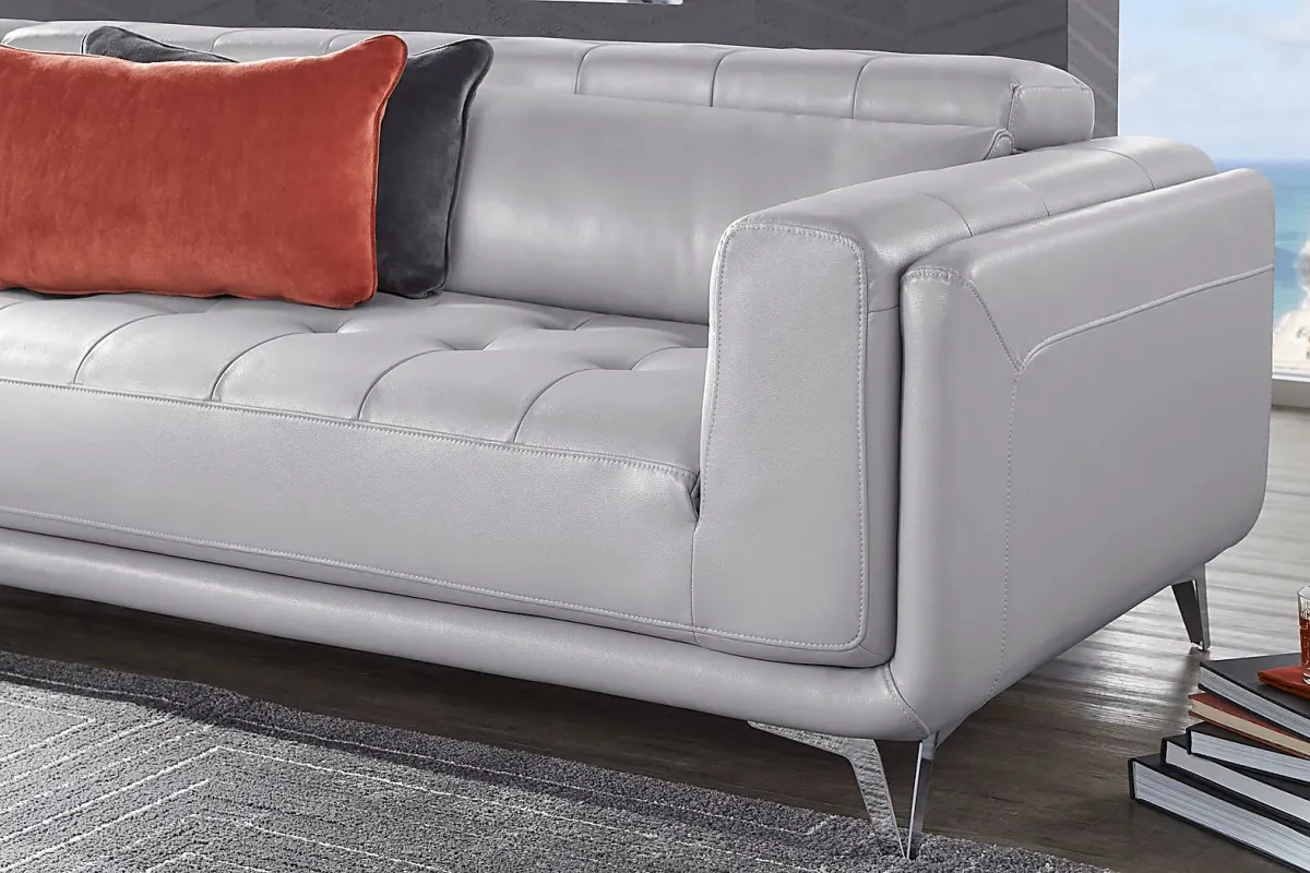 Hudson Heights Platinum 6 Pc Sectional Living Room