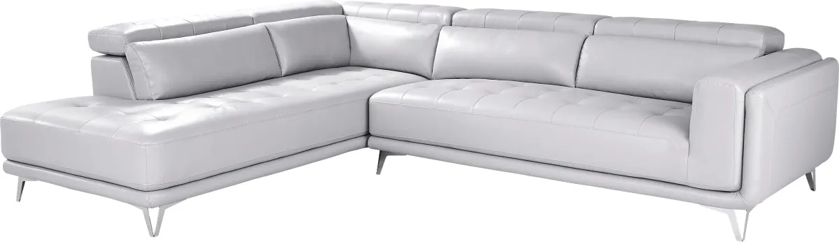 Hudson Heights Platinum 6 Pc Sectional Living Room