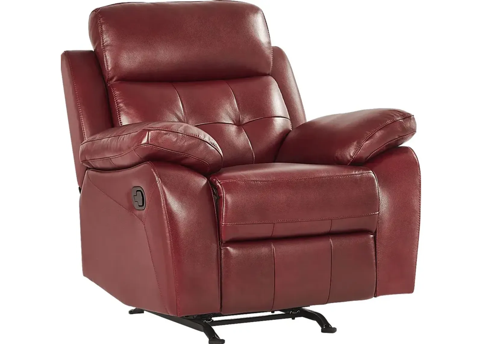 Antonin Red Leather Rocker Recliner