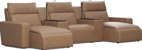 Saddle 5 Pc Dual Power Reclining ModularTwo