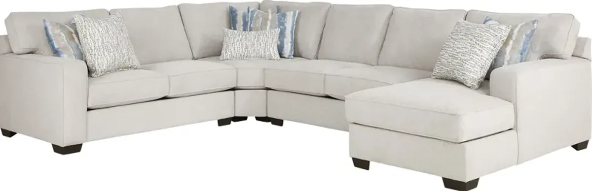 Cynthia Dove 7 Pc Sectional Living Room