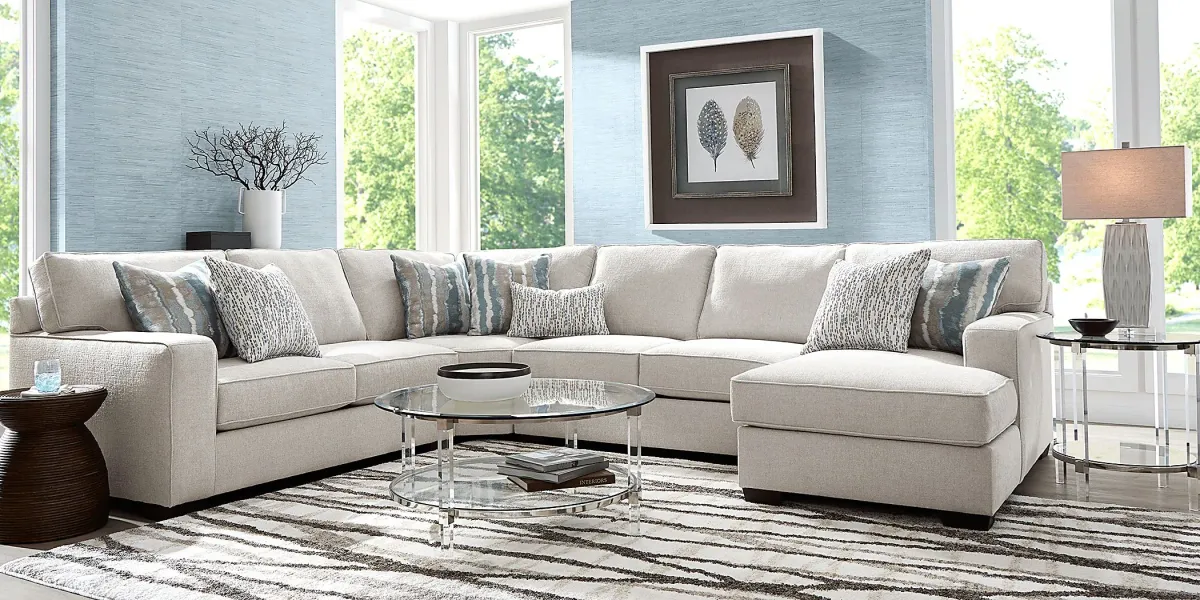 Cynthia Dove 7 Pc Sectional Living Room