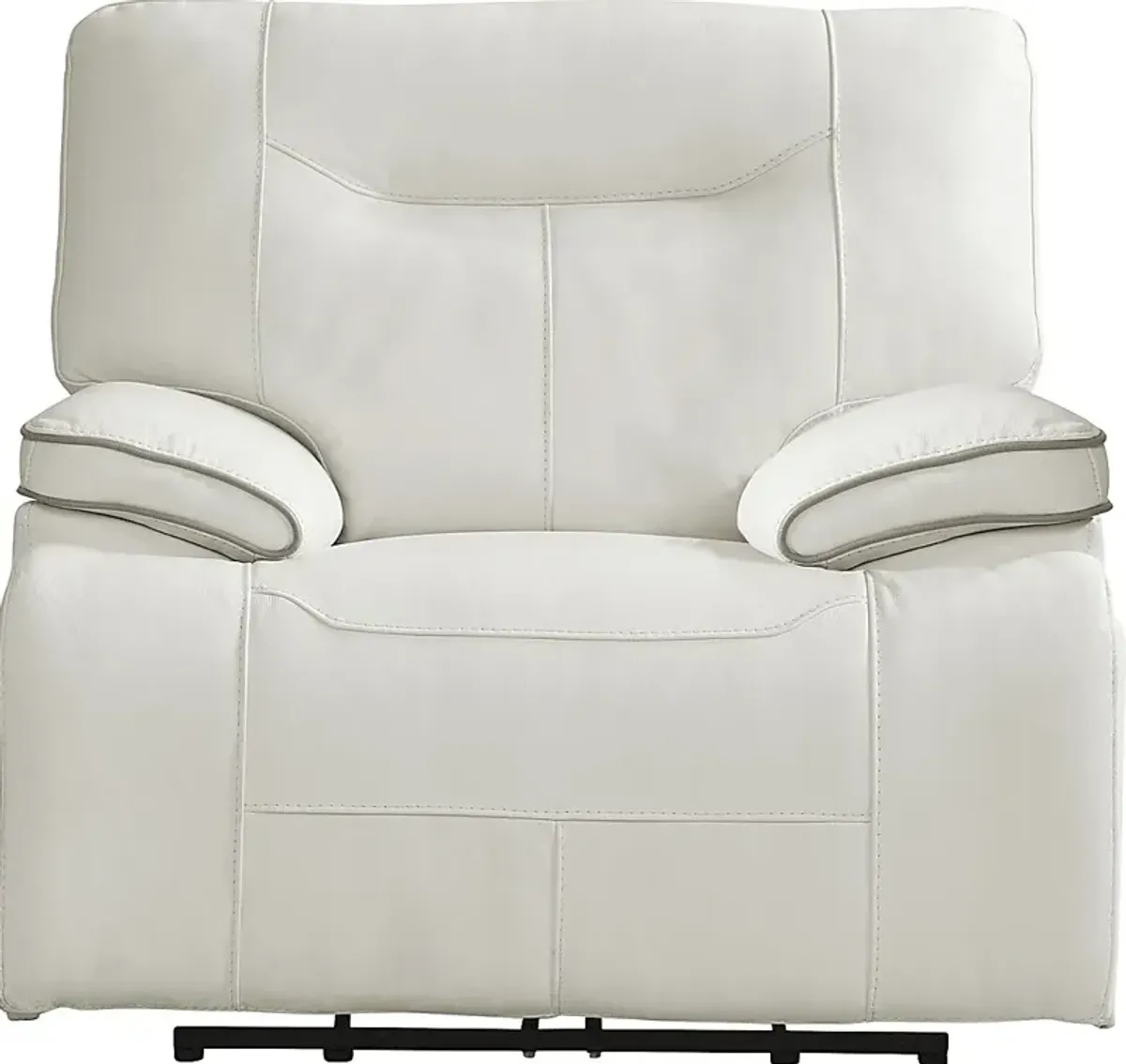 Bernsley White Dual Power Recliner