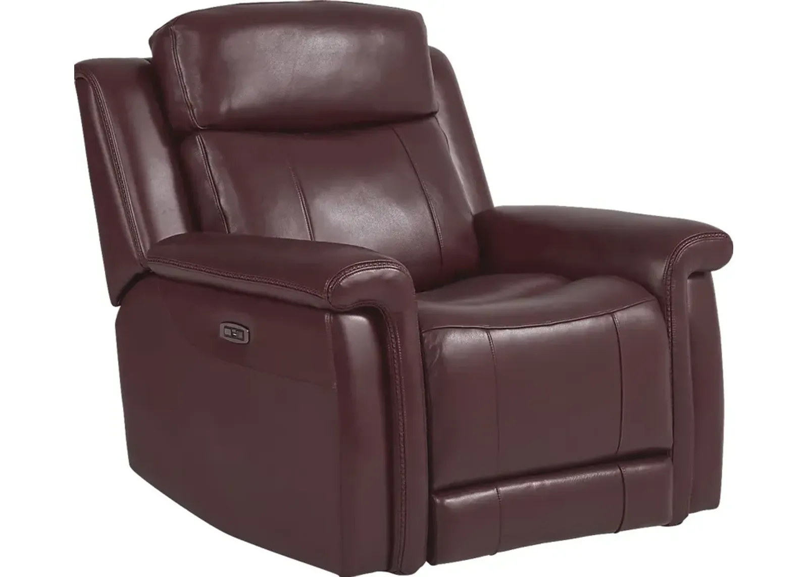 Orsini Red Leather Dual Power Recliner