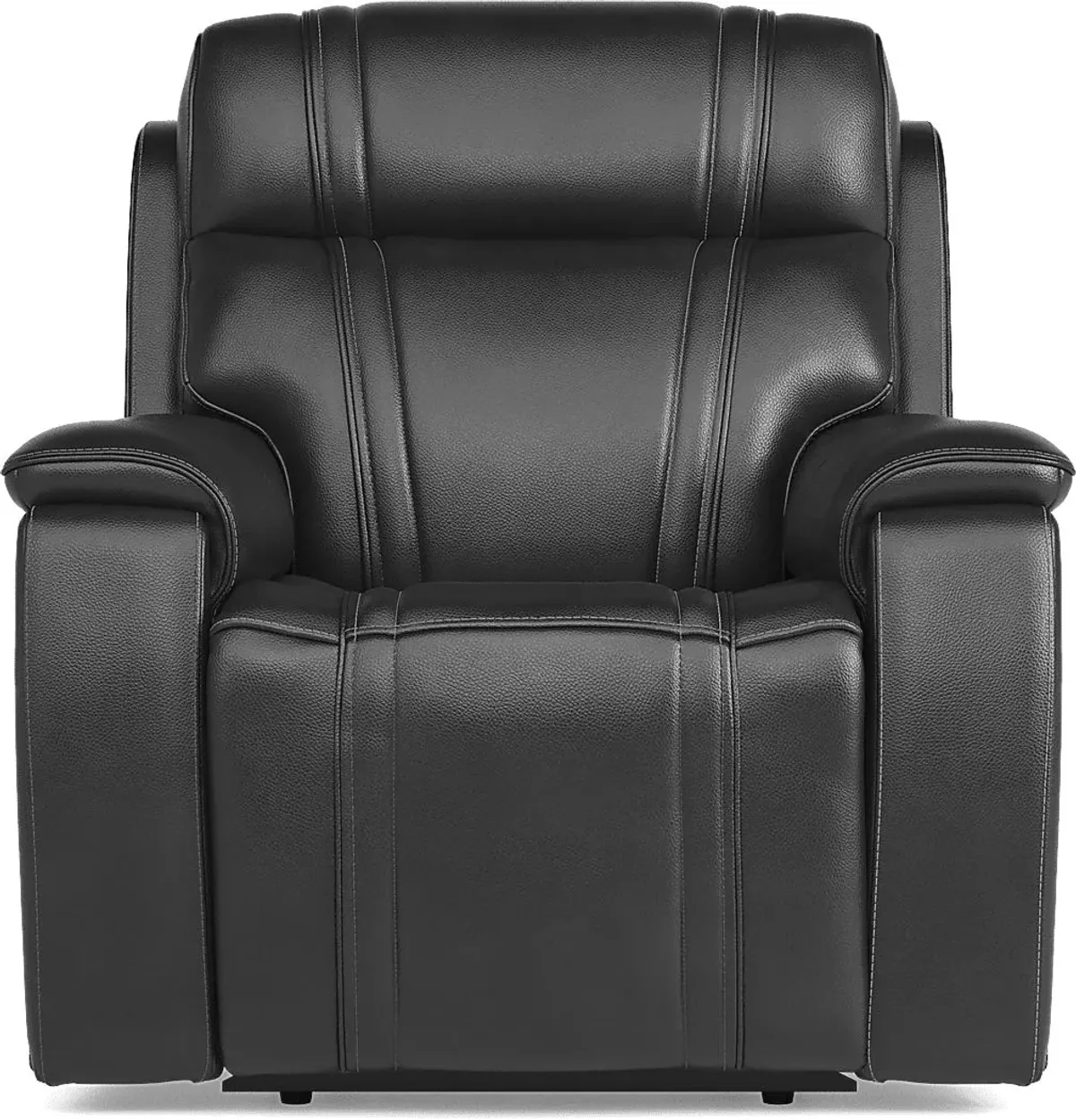 Sound Tech by Shaq Black Leather 3 Pc Triple Power Reclining Living Room with Audio