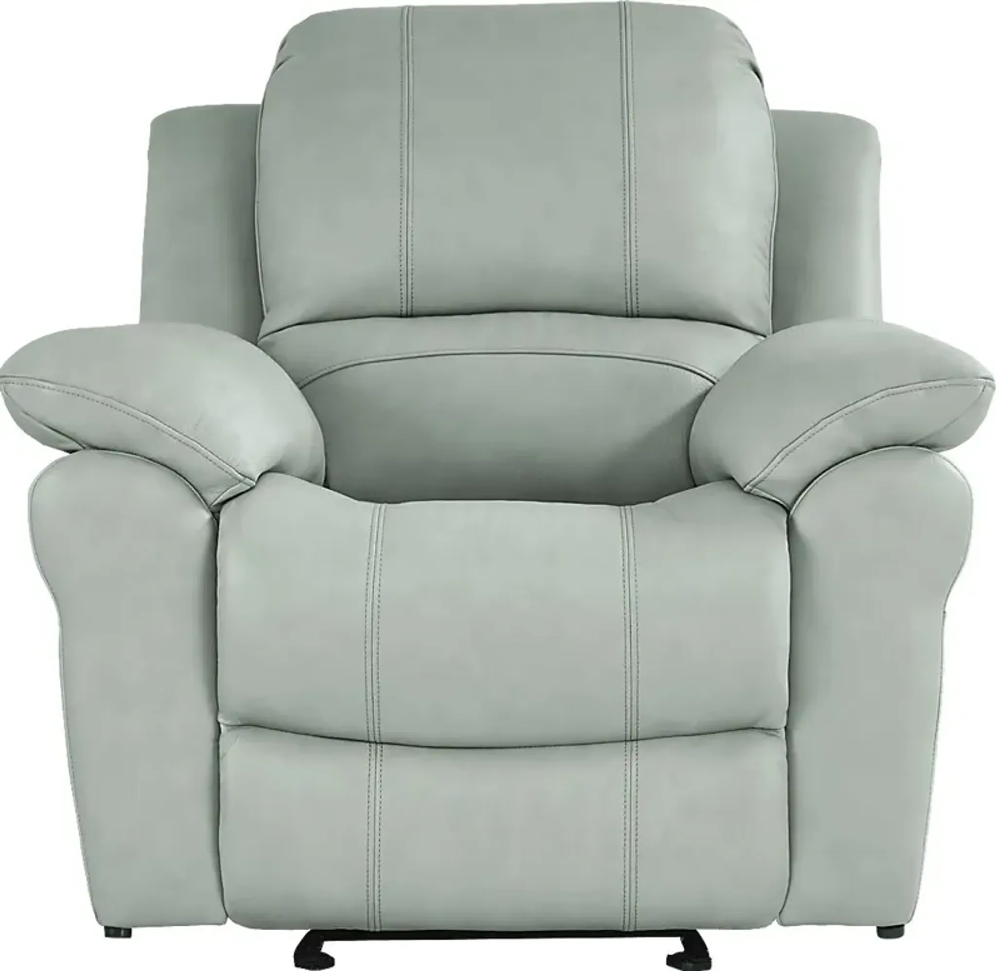 Vercelli Way Aqua Leather Rocker Recliner | Furniture.com