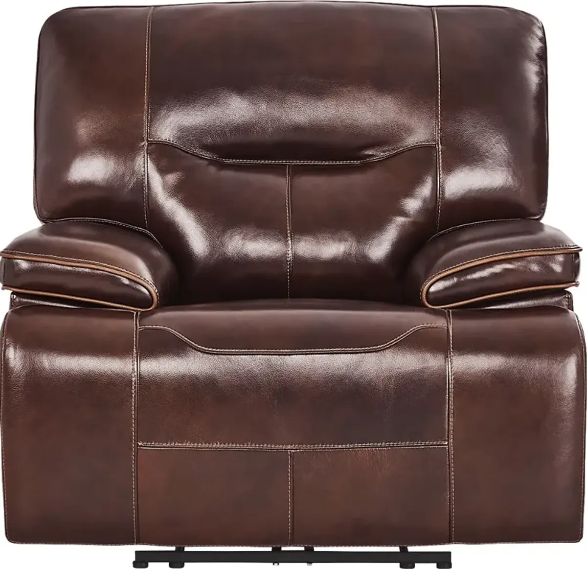 Caletta Way Merlot Leather Dual Power Recliner