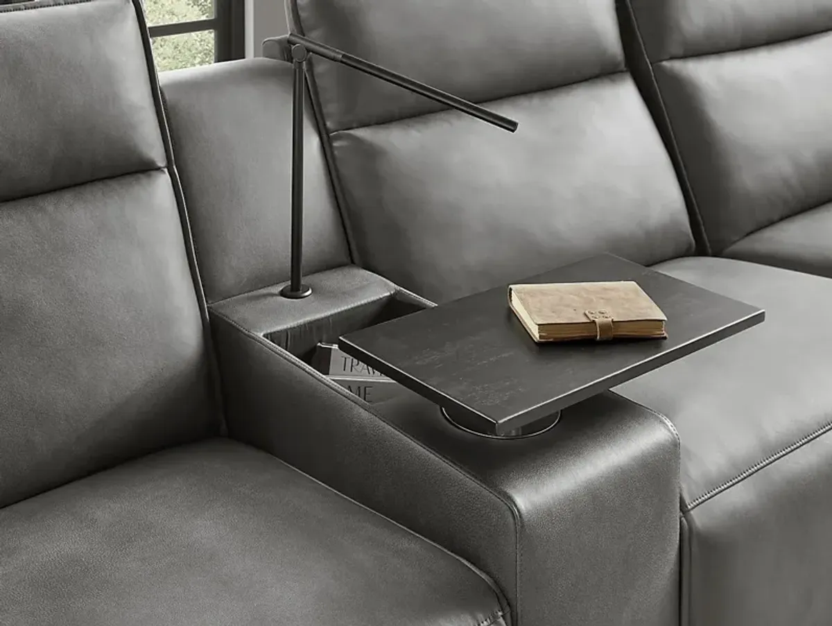 Charcoal 6 Pc Dual Power Reclining ModularTwo