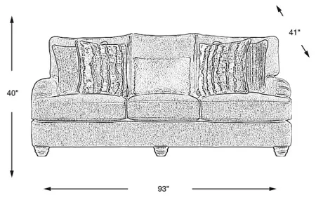 Beverly Glen Beige Sleeper Sofa