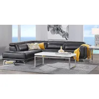 Hudson Heights Black 5 Pc Sectional Living Room