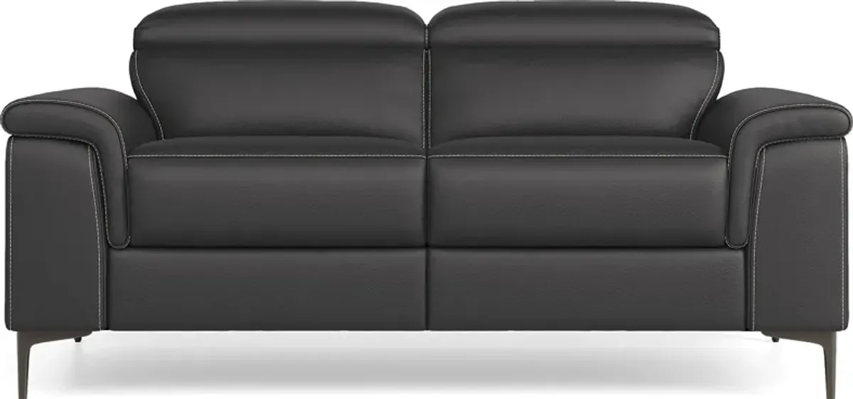 Weatherford Park Black 5 Pc Living Room with Dual Power Reclining Sofa