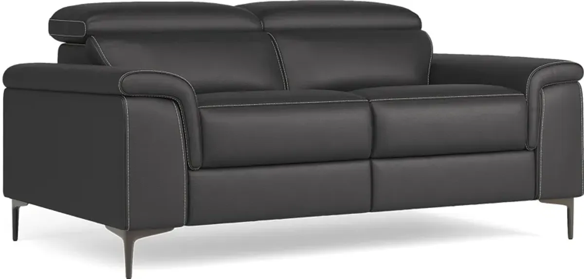 Weatherford Park Black 5 Pc Living Room with Dual Power Reclining Sofa