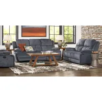 Townsend Gray 8 Pc Living Room with Reclining Sofa