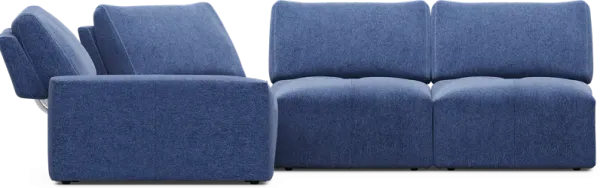 Laney Blue 5 Pc Sectional