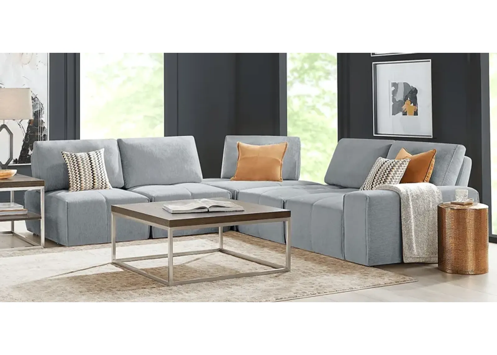 Laney Gray 5 Pc Sectional