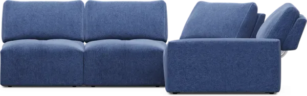 Laney Blue 5 Pc Sectional