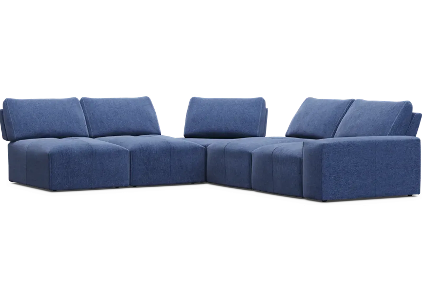 Laney Blue 5 Pc Sectional