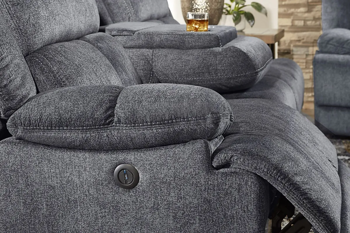 Townsend Gray 5 Pc Reclining Living Room