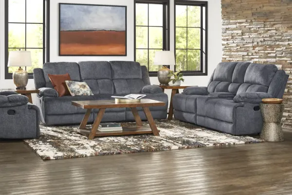 Townsend Gray 5 Pc Reclining Living Room