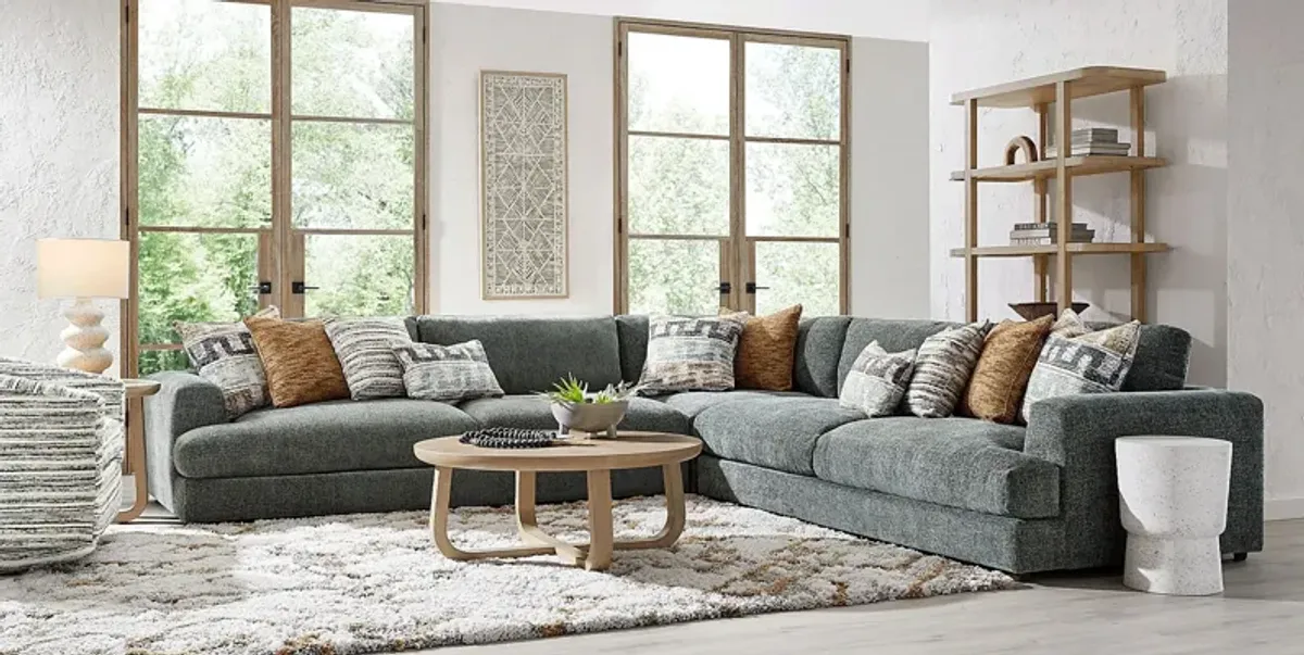 Montecito Charcoal 3 Pc Sectional