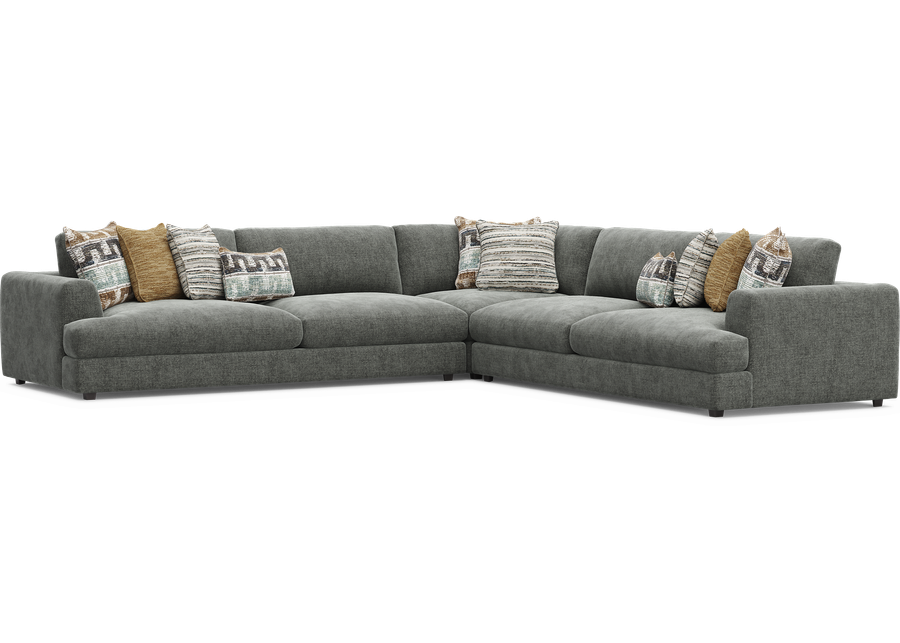 Montecito Charcoal 3 Pc Sectional