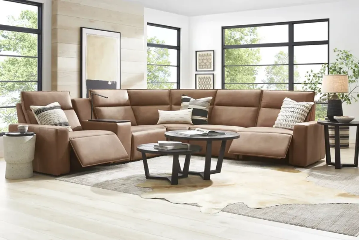 Saddle 6 Pc Dual Power Reclining ModularTwo