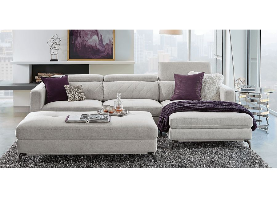 Via Sorrento Dove 5 Pc Sectional Living Room