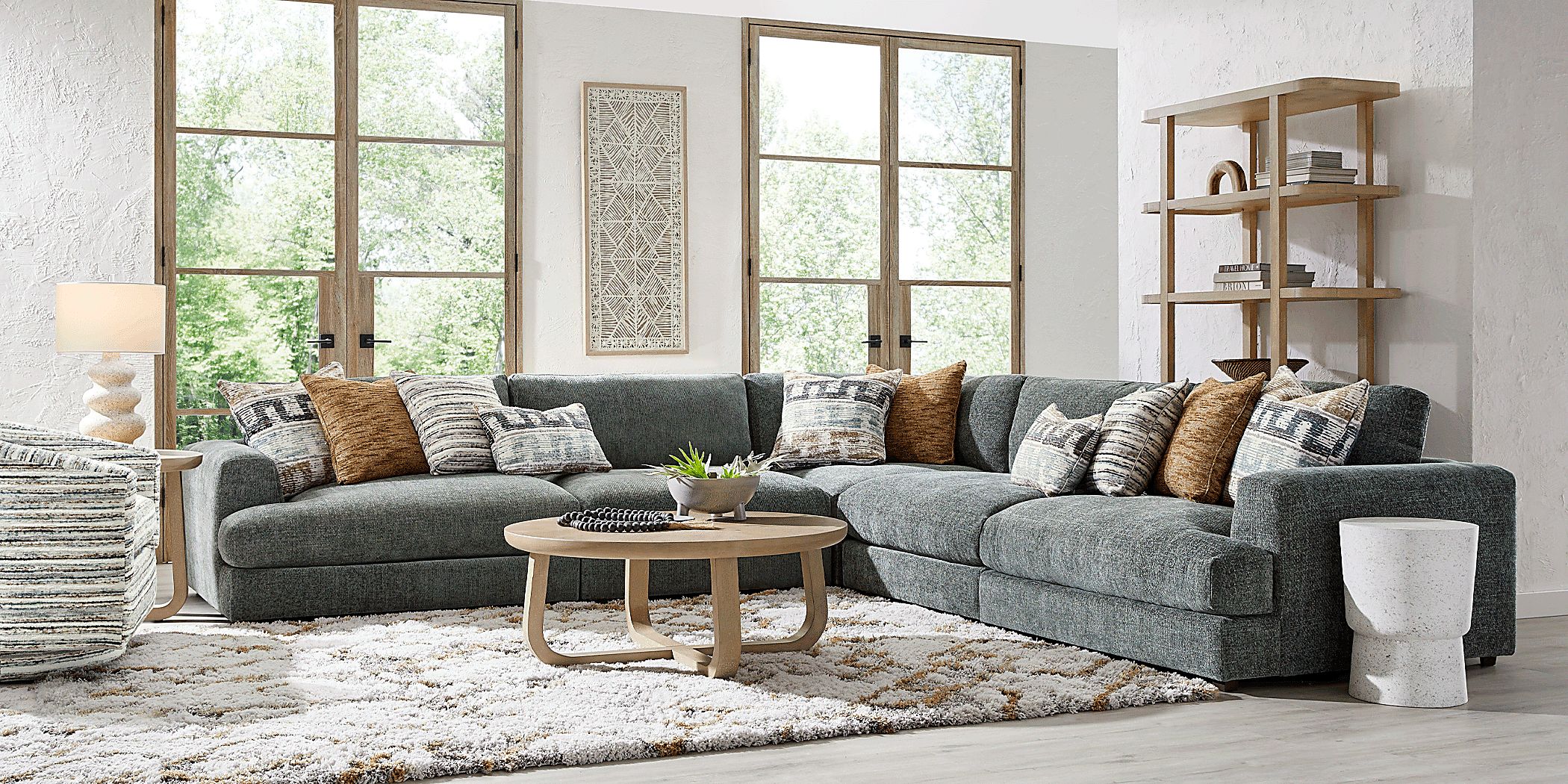 Montecito Charcoal 5 Pc Sectional