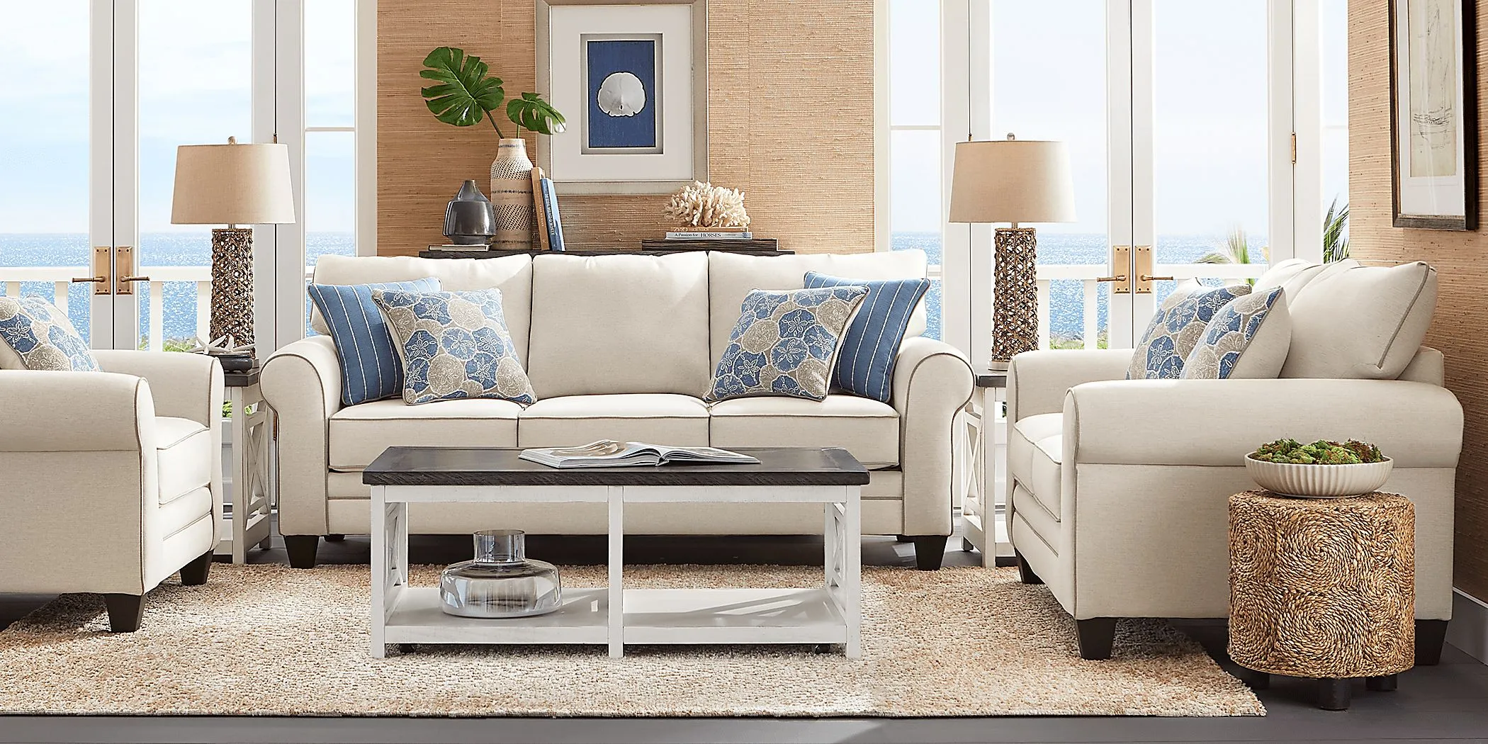 Kailani Coast Beige 8 Pc Living Room