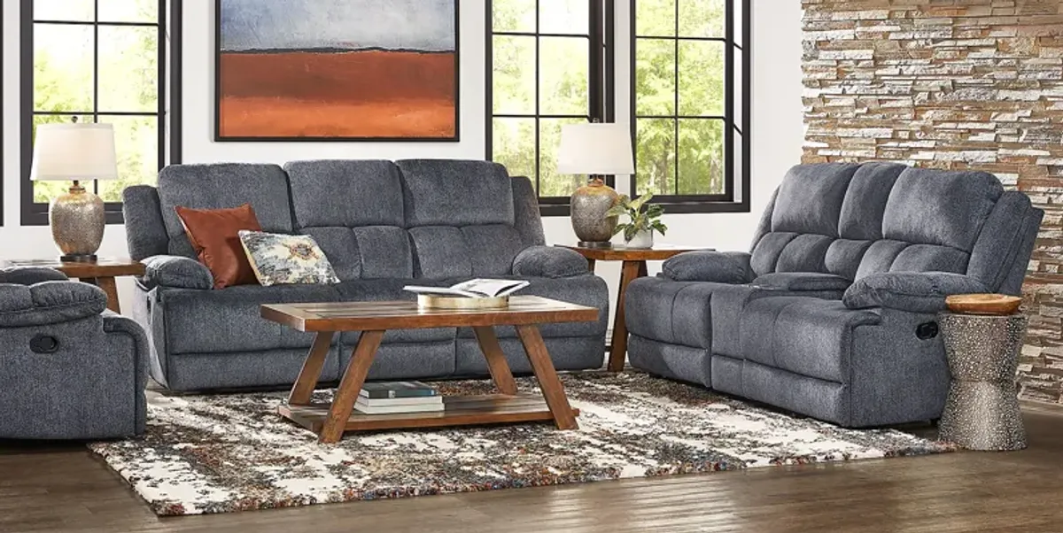 Townsend Gray 7 Pc Reclining Living Room