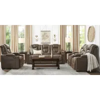 Chief Taupe 7 Pc Dual Power Reclining Living Room