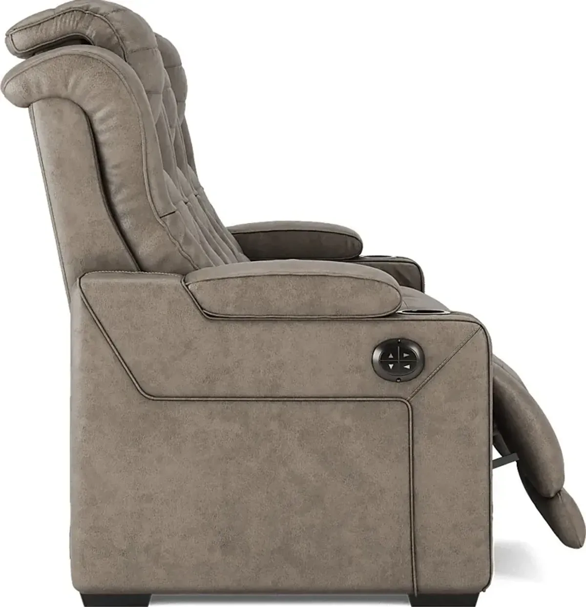 Chief Taupe 3 Pc Dual Power Reclining Living Room