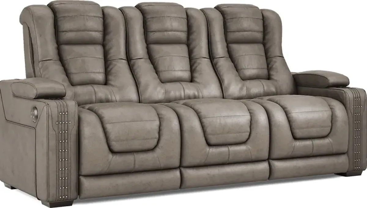 Chief Taupe 3 Pc Dual Power Reclining Living Room