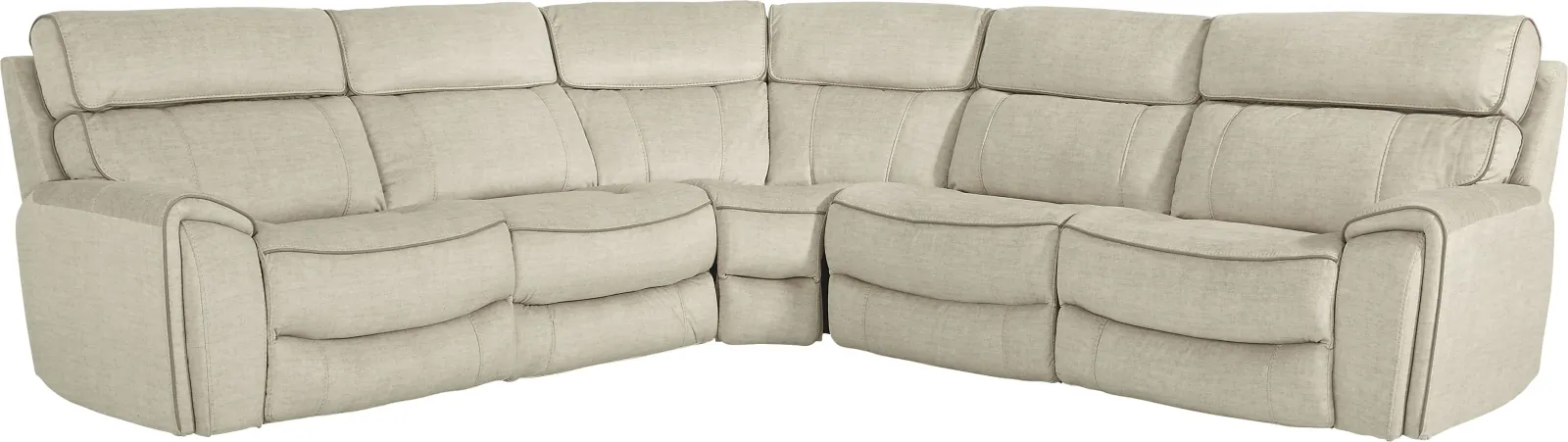 Hosford Beige 5 Pc Reclining Sectional