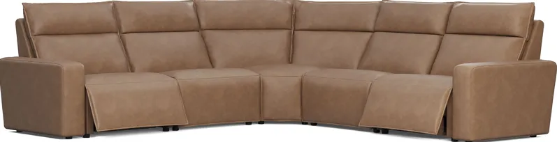 ModularTwo Saddle 5 Pc Dual Power Reclining Sectional