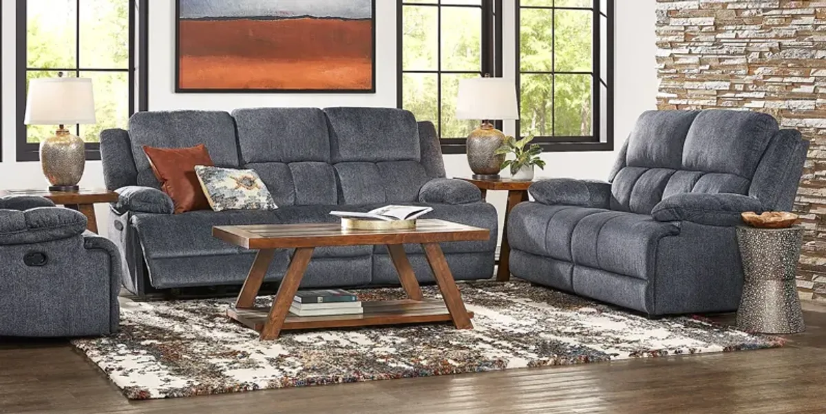 Townsend Gray 2 Pc Living Room with Reclining Sofa