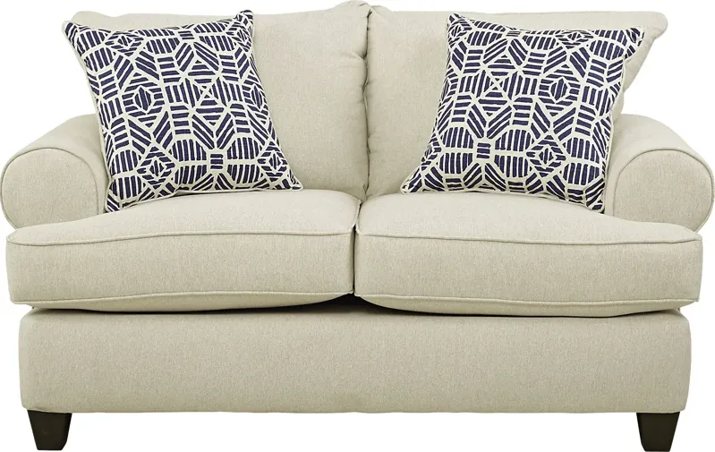 Emsworth Beige 7 Pc Living Room with Gel Foam Sleeper Sofa
