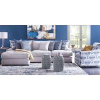 Cindy Crawford Home Bedford Park Ivory 2 Pc Sectional