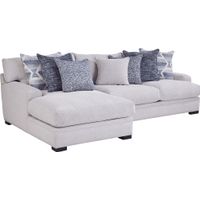 Cindy Crawford Home Bedford Park Ivory 2 Pc Sectional