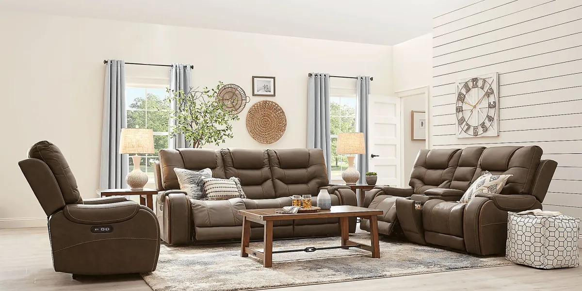 Laredo Springs Brown 8 Pc Dual Power Reclining Living Room