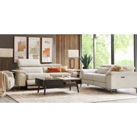 Weatherford Park Beige 5 Pc Dual Power Reclining Living Room