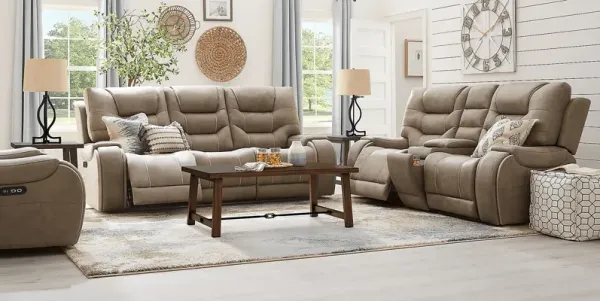 Laredo Springs Gray 8 Pc Dual Power Reclining Living Room