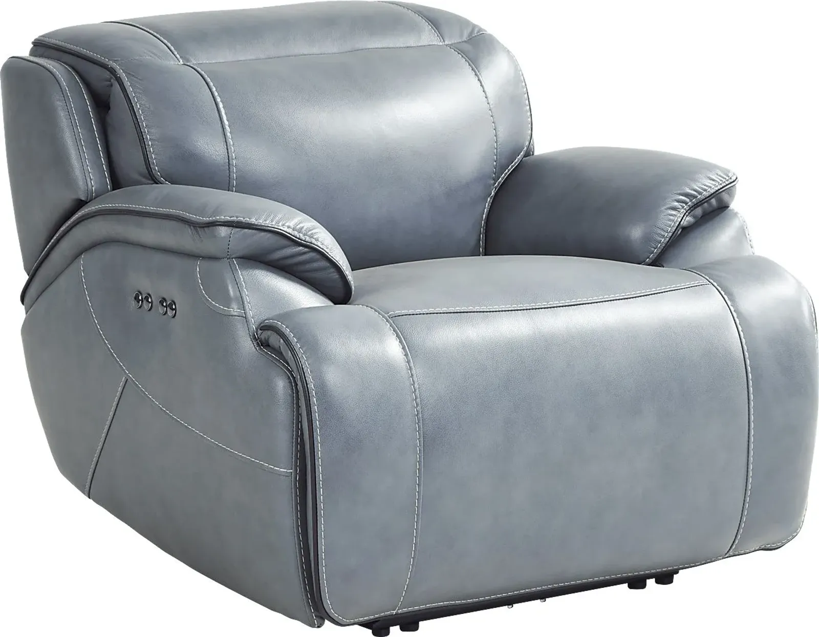 Livata Lagoon Leather Dual Power Recliner