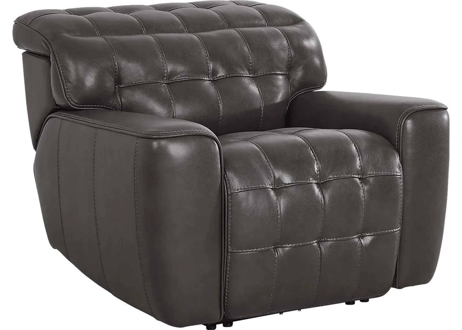 Maddox Manor Dark Gray Dual Power Recliner