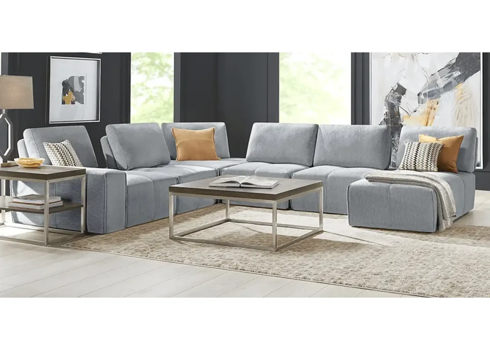 Laney Gray 6 Pc Sectional