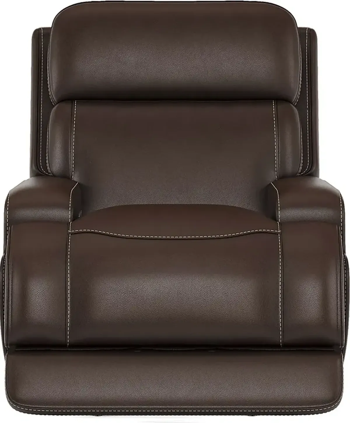 Parker Point Dark Brown Leather Triple Power Rocker Recliner