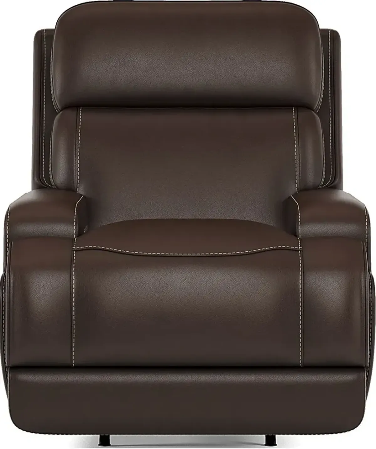 Parker Point Dark Brown Leather Triple Power Rocker Recliner