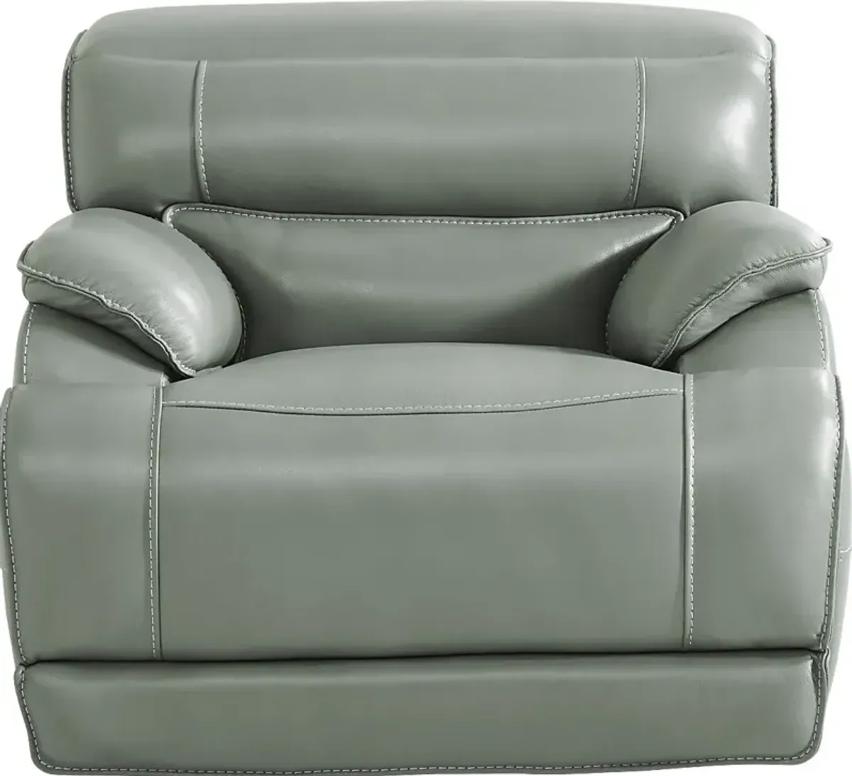 Rossini Mint Leather Dual Power Recliner