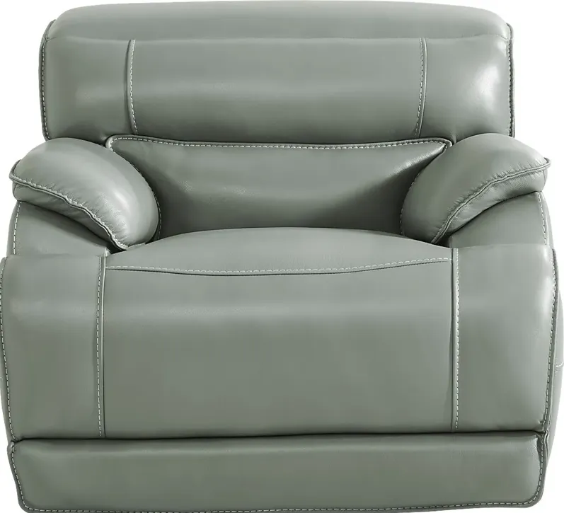 Rossini Mint Leather Dual Power Recliner